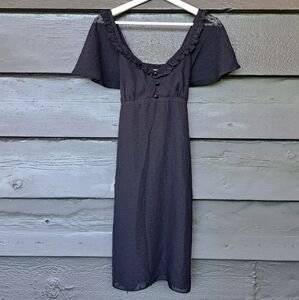 Alice Temperley vintage black dress size 9